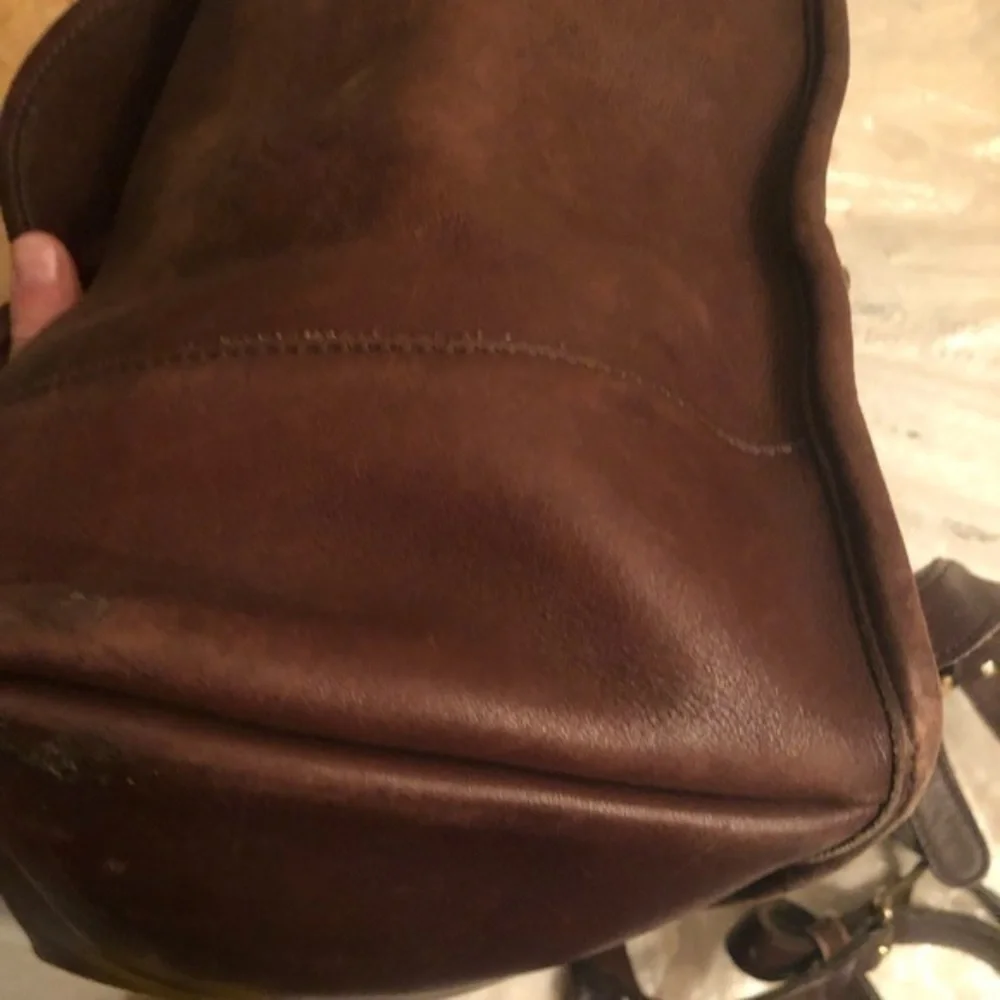 Coach brown leather daypack backpack made in Costa Rica - Picture 11 of 16